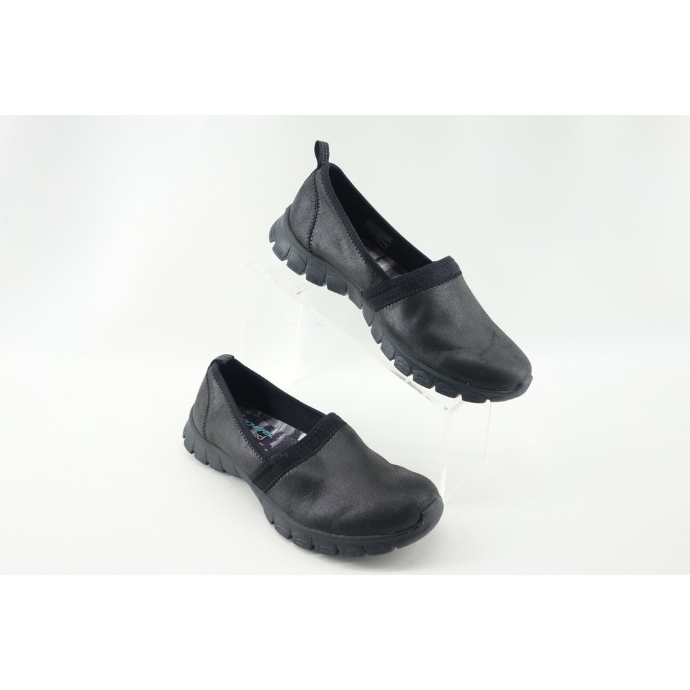 SKECHERS Black EZ Flex 3 Songful Slip On Shoes 23435 Women's Size 7.5 US 37.5 EU